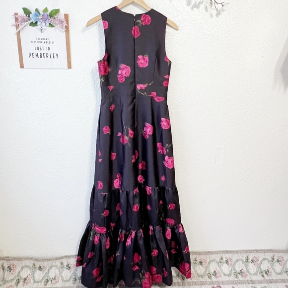 🪷NWT Sachin & Babi Rori Malbec Tea Blooms Gown - Picture 10 of 13